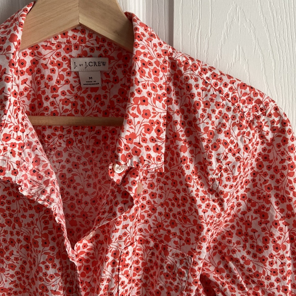 J. By J.Crew floral button down shirt